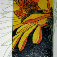 Gerbera yellow detail