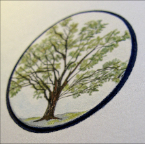 hickory paper inlay detail